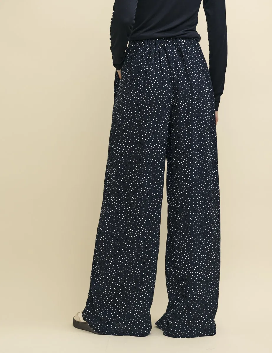 Black Spot Print Zeena Full Length Trouser sold by Nobody's Child product image thumbnail 3