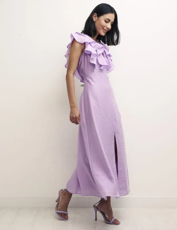 Petite Lilac Coco Midi Dress sold by Nobody's Child