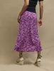 Purple Floral Mila Midi Skirt sold by Nobody's Child