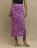 Purple Floral Mila Midi Skirt sold by Nobody's Child