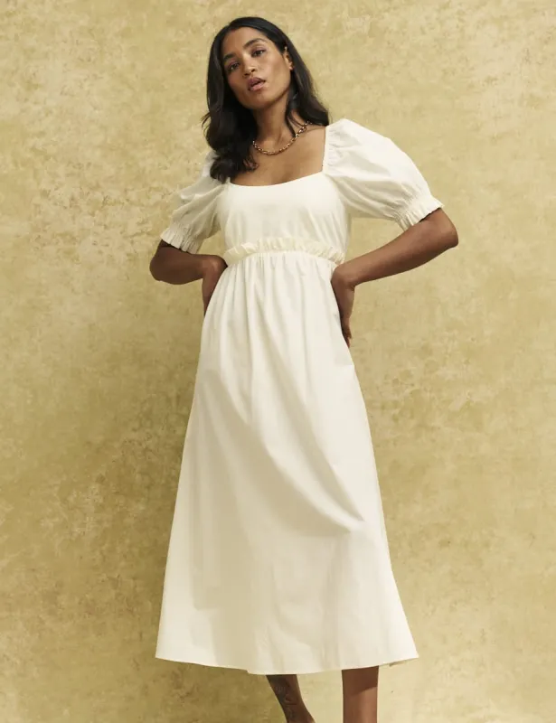 Cream Ginger Midi Dress sold by Nobody's Child