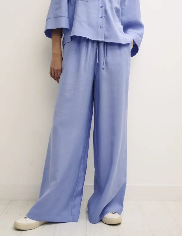 Lilac Wide Leg Trousers sold by Nobody's Child