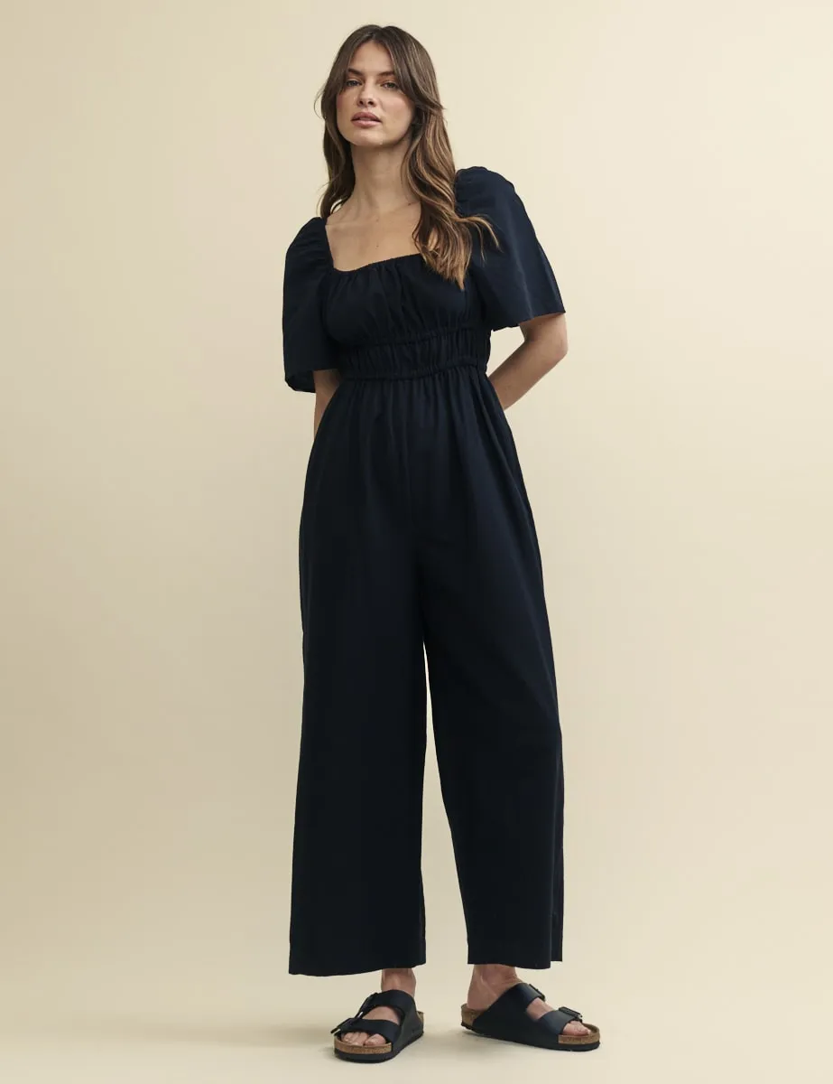 Black Harley Square Neck Jumpsuit sold by Nobody's Child