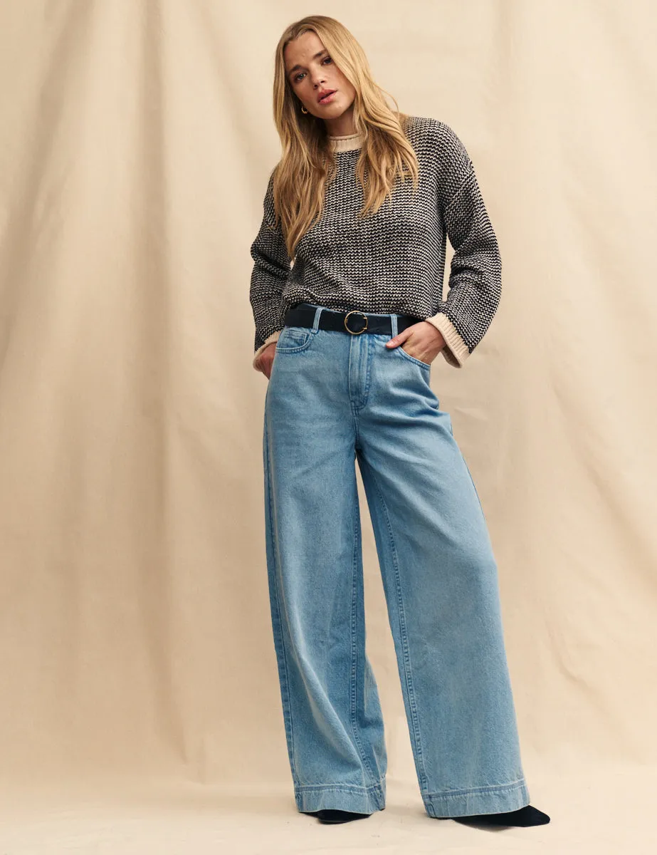 Textured Drop Shoulder Knitted Jumper sold by Nobody's Child product image thumbnail 3