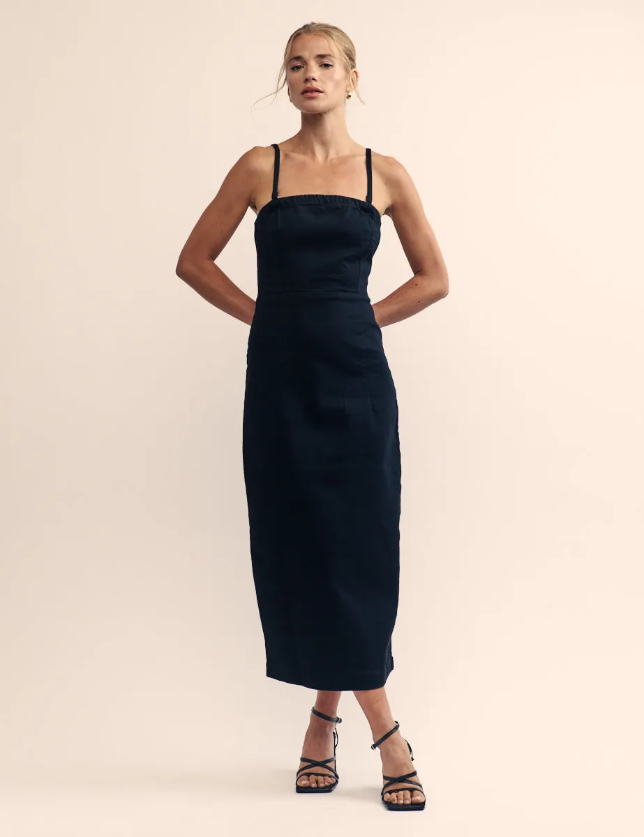 Black Bandeau Hampton Midi Dress sold by Nobody's Child product image thumbnail 2