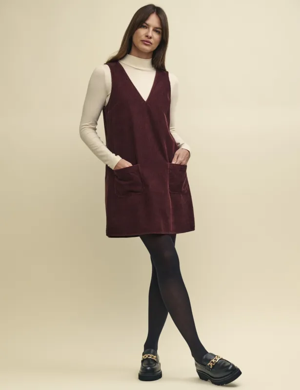 Brown Piper Cord Mini Dress sold by Nobody's Child