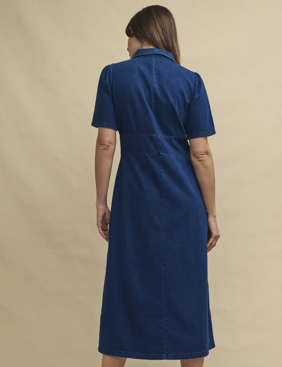 Dark Denim Daisy Midi Dress sold by Nobody's Child product image thumbnail 4