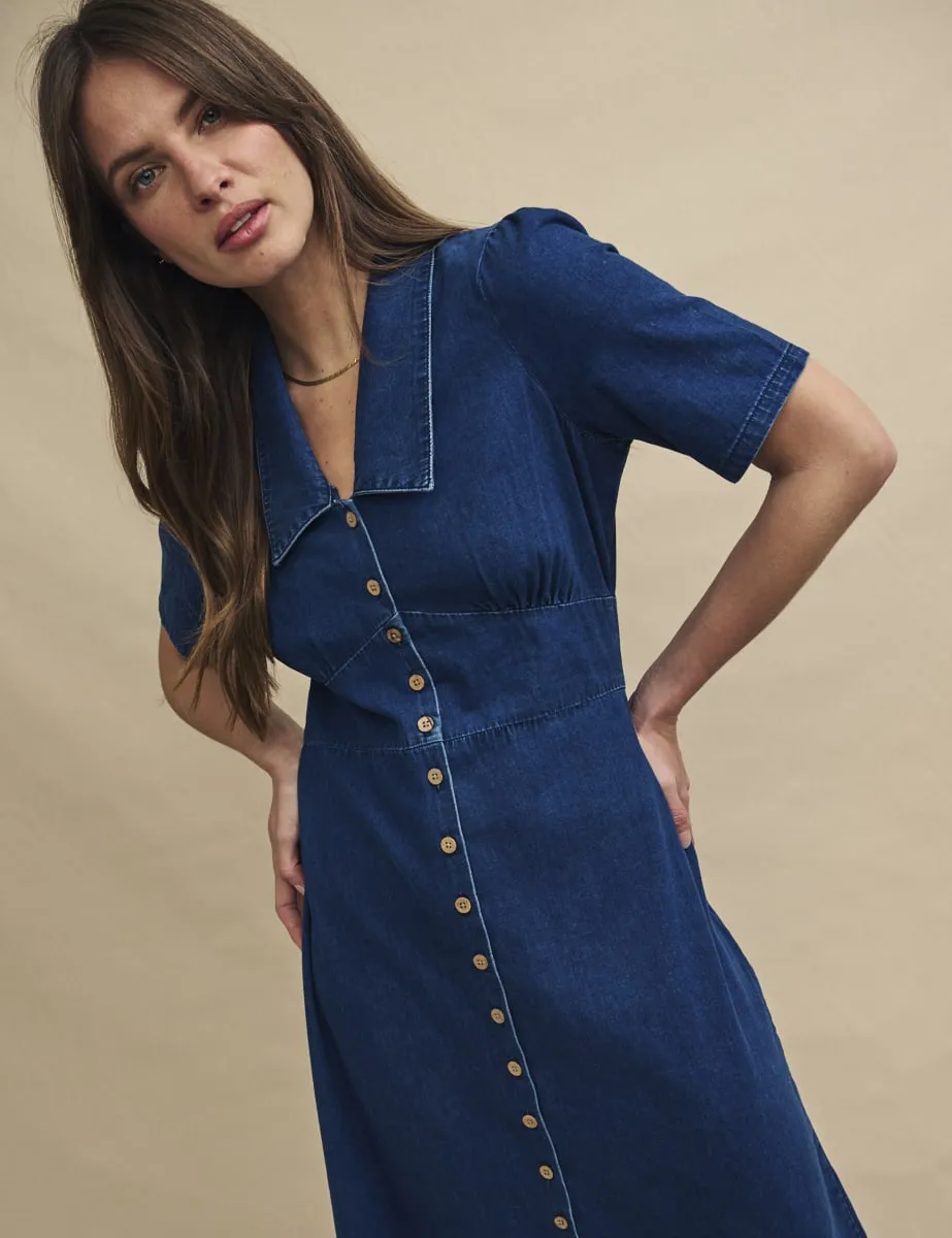 Dark Denim Daisy Midi Dress sold by Nobody's Child product image thumbnail 2