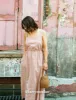 Brown Gingham Check Zainub Pinafore Midi Dress sold by Nobody's Child