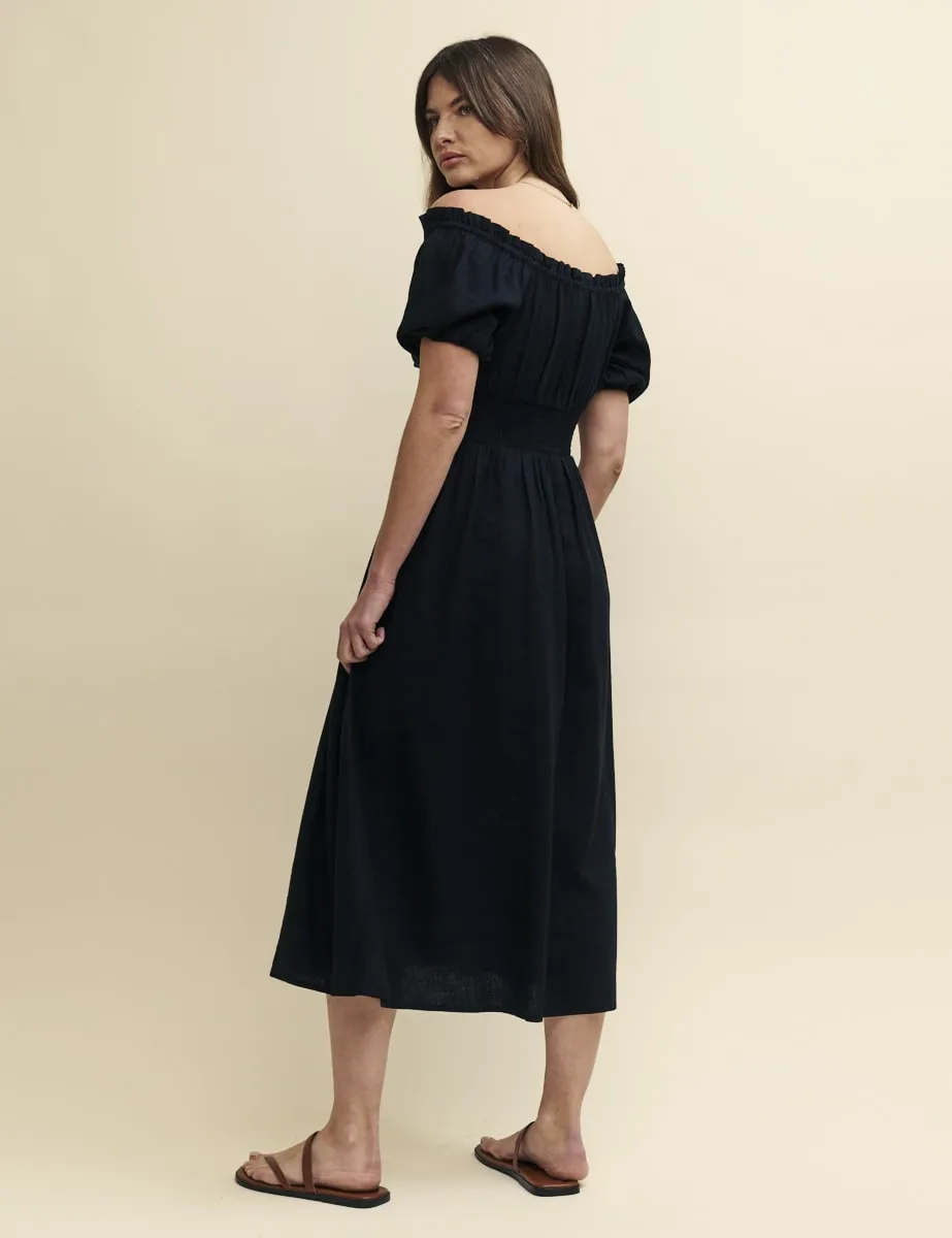 Black Bardot Genevieve Midi Dress sold by Nobody's Child product image thumbnail 4