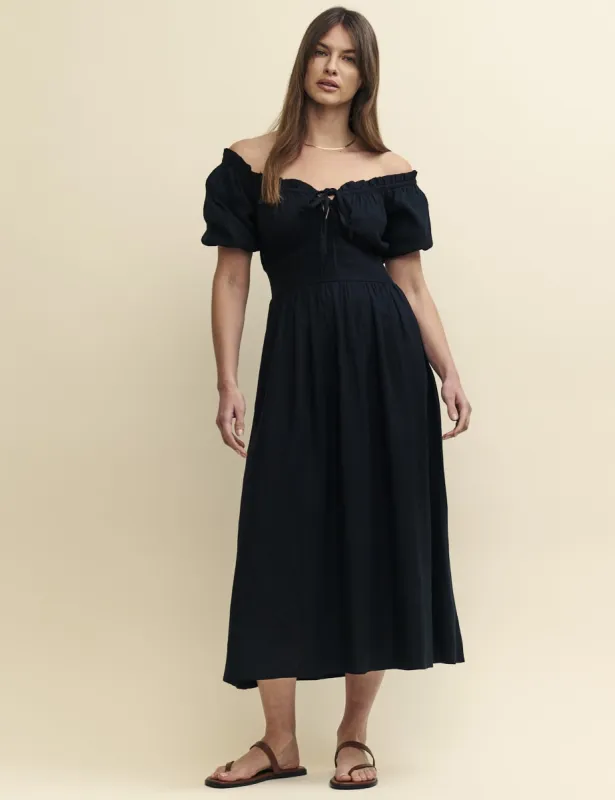 Black Bardot Genevieve Midi Dress sold by Nobody's Child