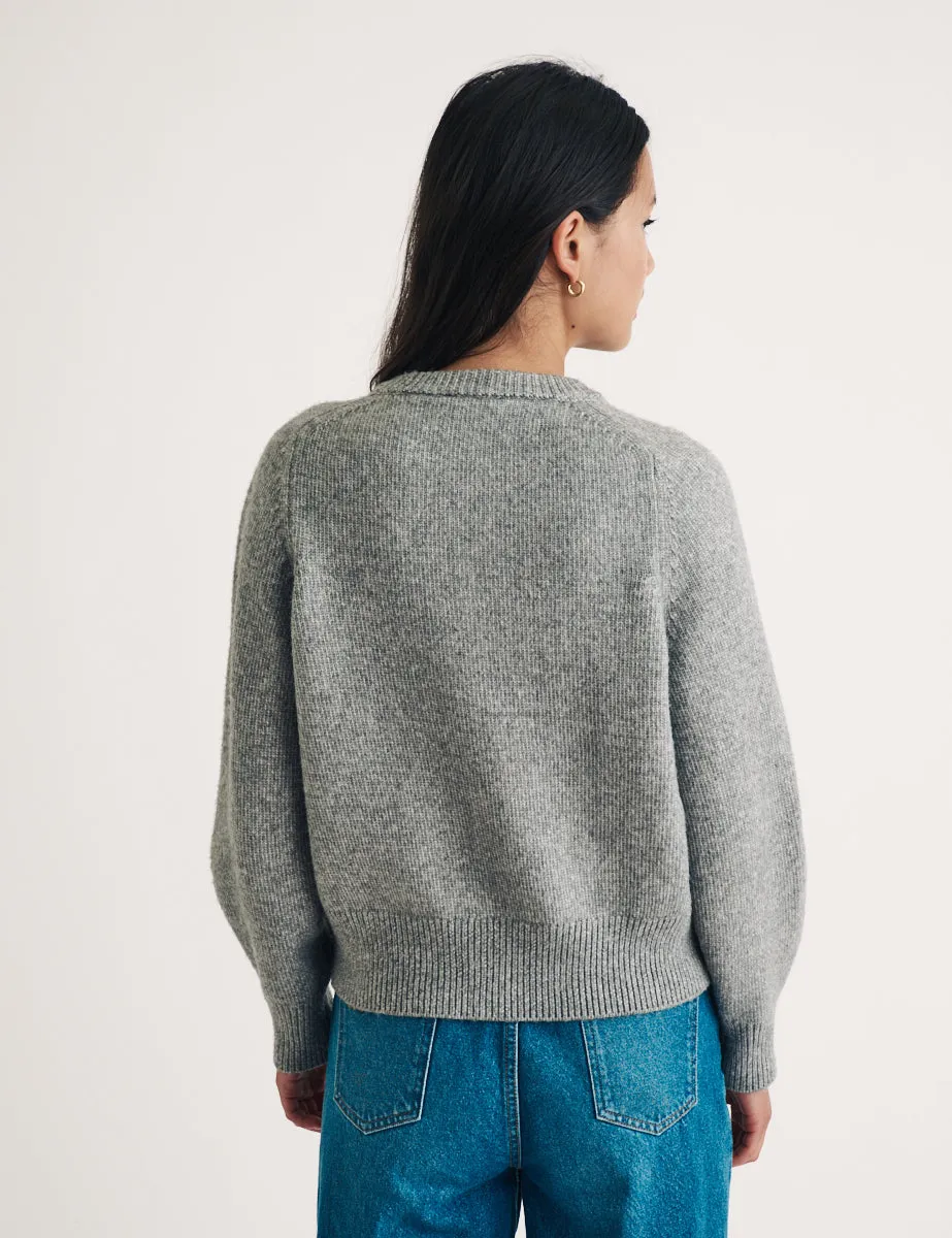 Grey Knitted Cardigan sold by Nobody's Child product image thumbnail 4