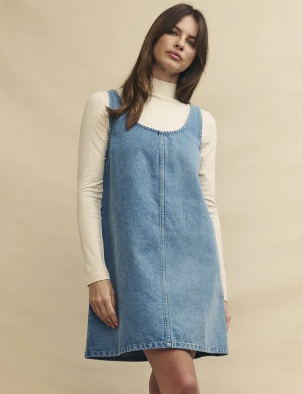 Light Wash Denim Putney Mini Dress sold by Nobody's Child