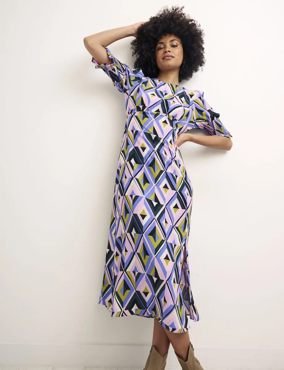 Sabrina Geo Luna Midi Dress sold by Nobody's Child