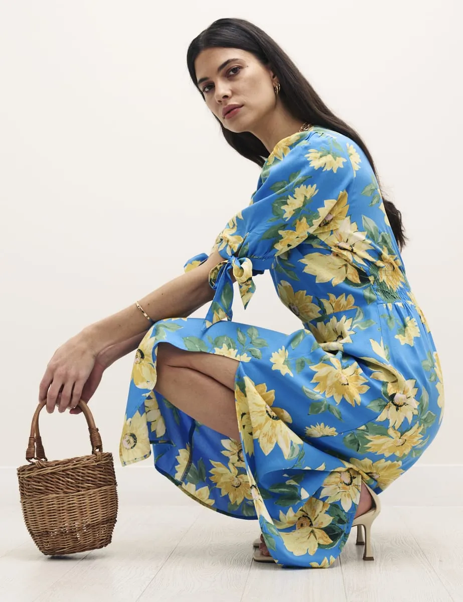 Petite Sunflower Floral Esme Midi Dress sold by Nobody's Child product image thumbnail 2
