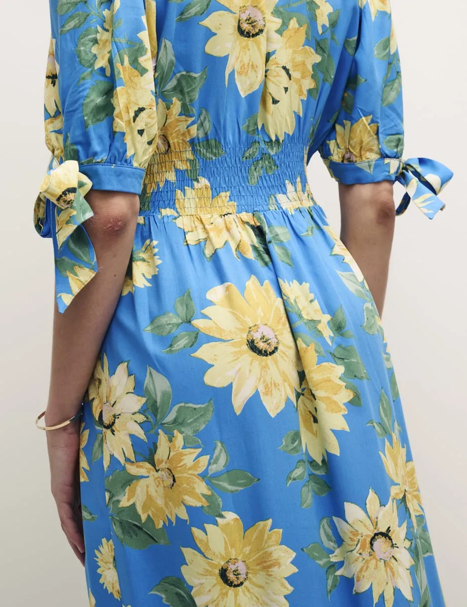 Petite Sunflower Floral Esme Midi Dress sold by Nobody's Child product image thumbnail 4