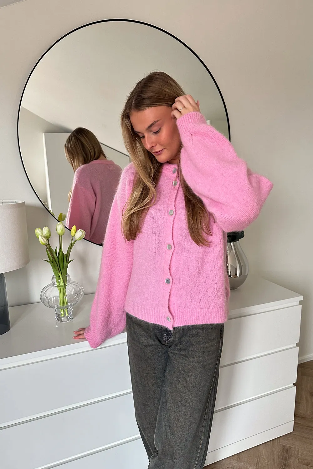 Kae Knit Cardigan Blush sold by Noella Fashion product image thumbnail 2