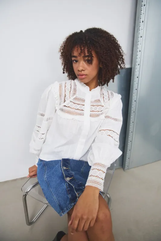 Joie Blouse Offwhite sold by Noella Fashion