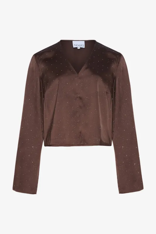 Serafinella Blouse Brown sold by Noella Fashion