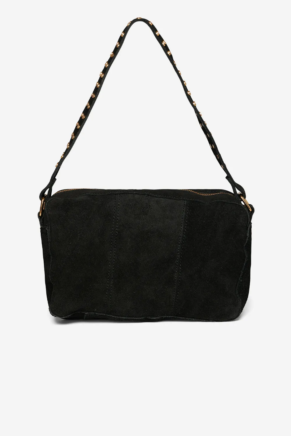 Celina Bag Real Suede W. Gold Black sold by Noella Fashion product image thumbnail 5