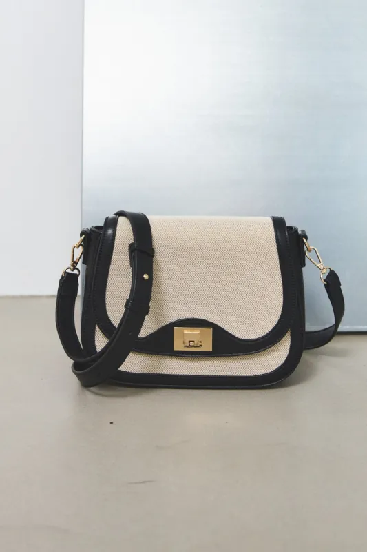 Bina Bag Sand/Black sold by Noella Fashion