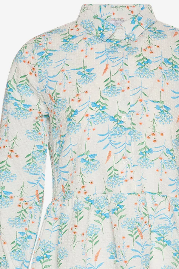 Maria Blouse White spring flower sold by Noella Fashion product image thumbnail 2