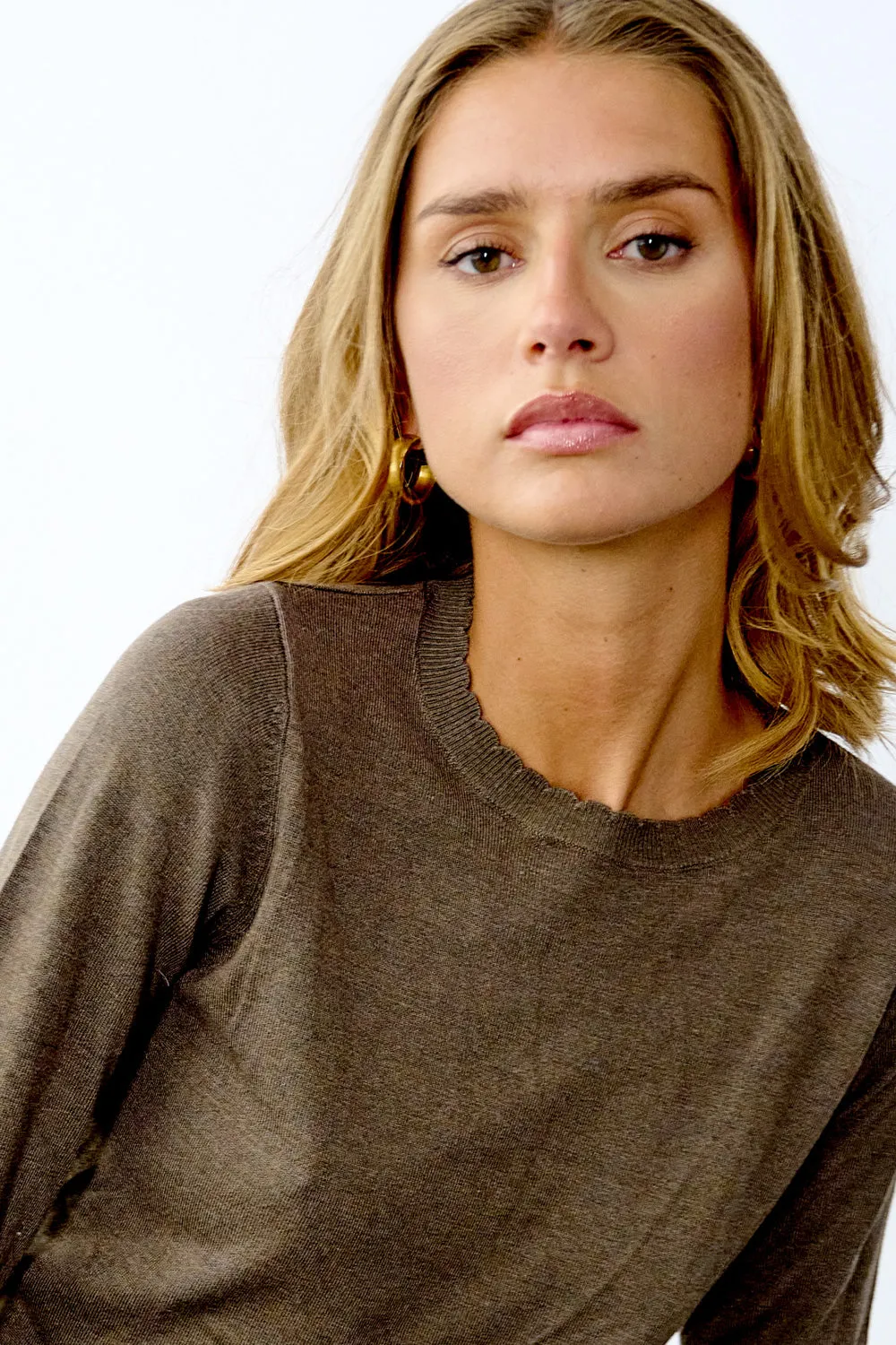 Ayla Knit Sweater Brown sold by Noella Fashion product image thumbnail 2