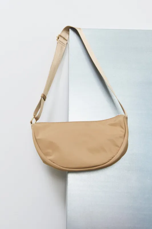 Abby Halfmoon Bag Beige sold by Noella Fashion