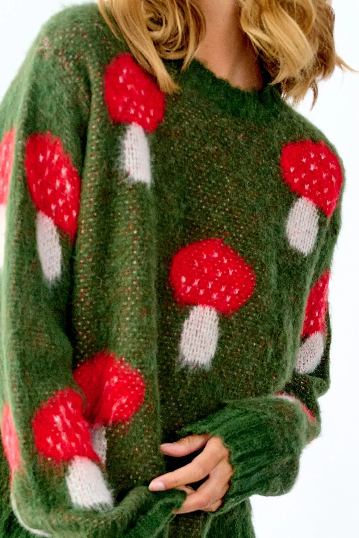 Lena Knit Sweater Mushroom sold by Noella Fashion