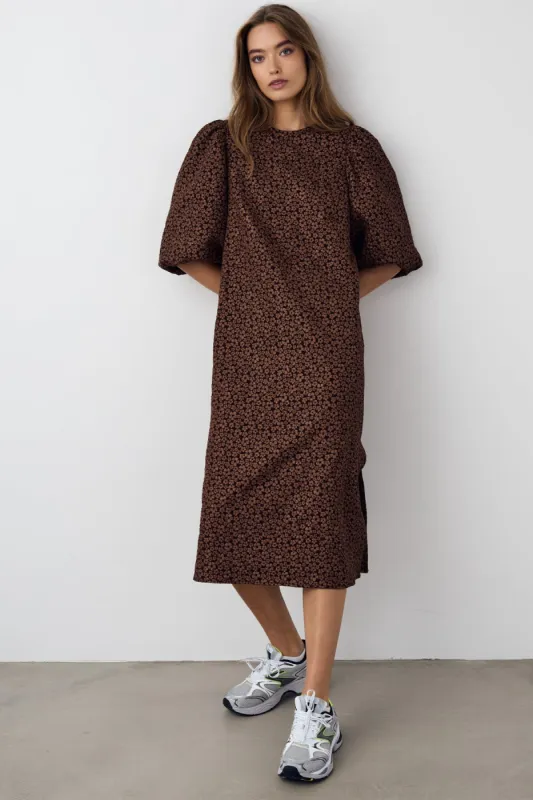 Reno Pastis Long Dress Chocolate sold by Noella Fashion