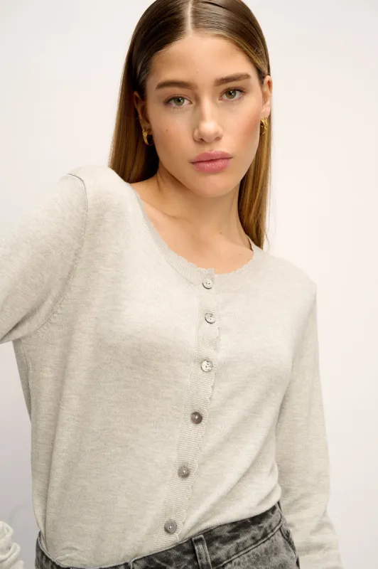 Ayla Knit Cardigan Grey sold by Noella Fashion