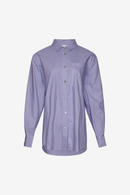 Mavis Oversize Shirt Lavender sold by Noella Fashion