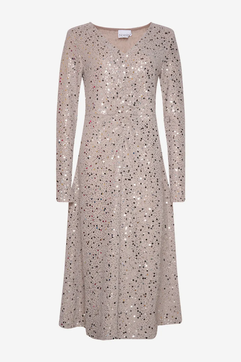 Verona Midi Dress Grey w/ Silver sold by Noella Fashion