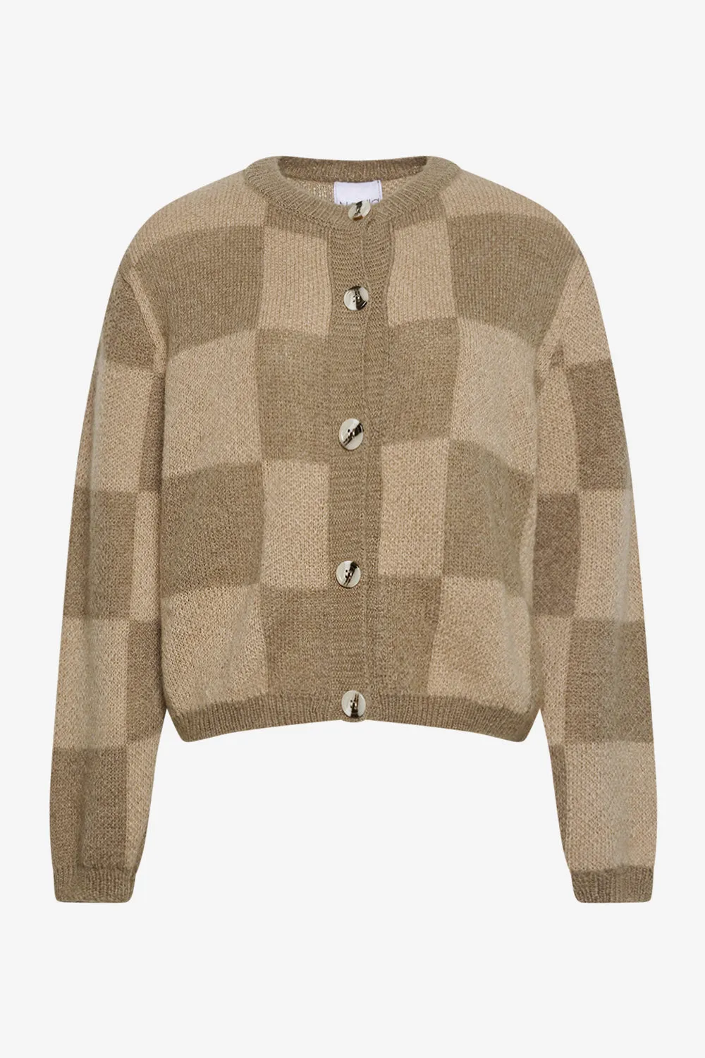 Kiana Knit Cardigan Brown/Sand sold by Noella Fashion product image thumbnail 4