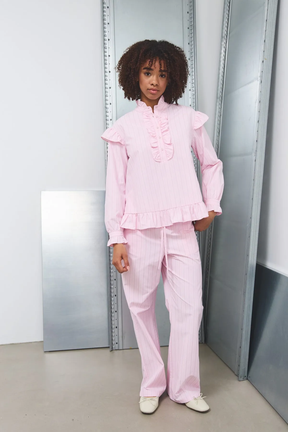 Sally Pants Light Pink Stripe sold by Noella Fashion product image thumbnail 2