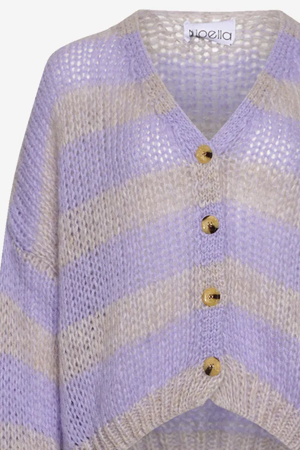 Riri Knit Cardigan Lavender/Purple sold by Noella Fashion product image thumbnail 4