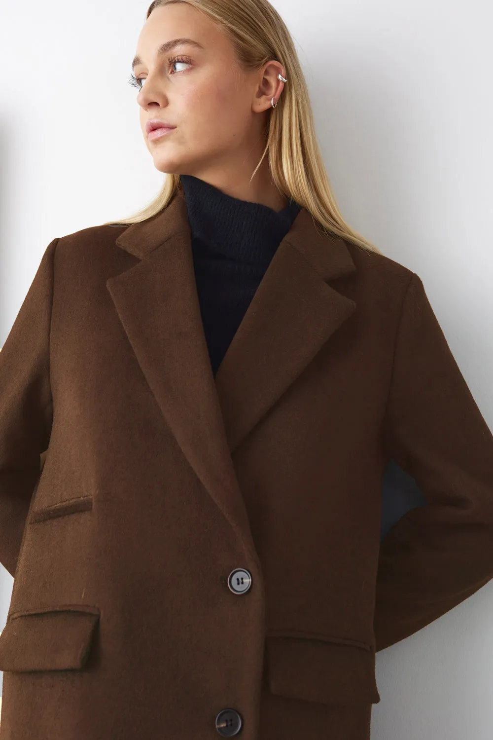 Jaci Coat Chocolate sold by Noella Fashion product image thumbnail 4