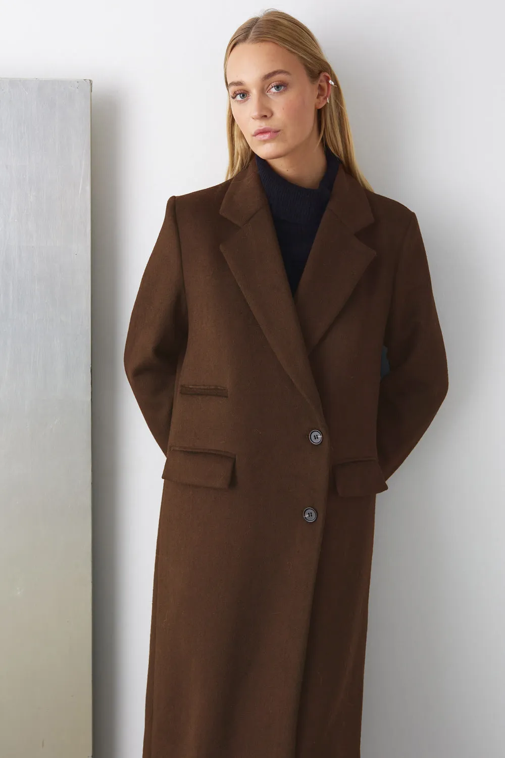 Jaci Coat Chocolate sold by Noella Fashion