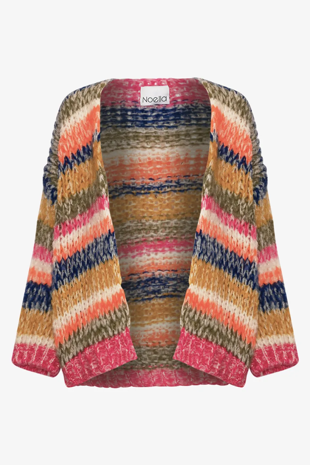 Krissa Knit Cardigan Tundra Stripe sold by Noella Fashion product image thumbnail 5