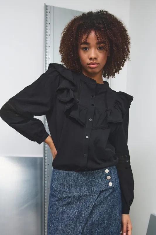 Jovanny Shirt Black sold by Noella Fashion