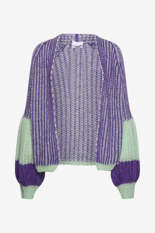 Liana Knit Cardigan Lilac/Sage sold by Noella Fashion
