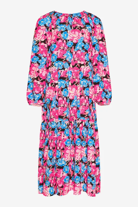 Janelle Long Dress Pink/Blue Mix sold by Noella Fashion