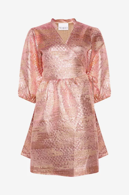 Jannie Aya Dress Rose Gold made by Noella Fashion