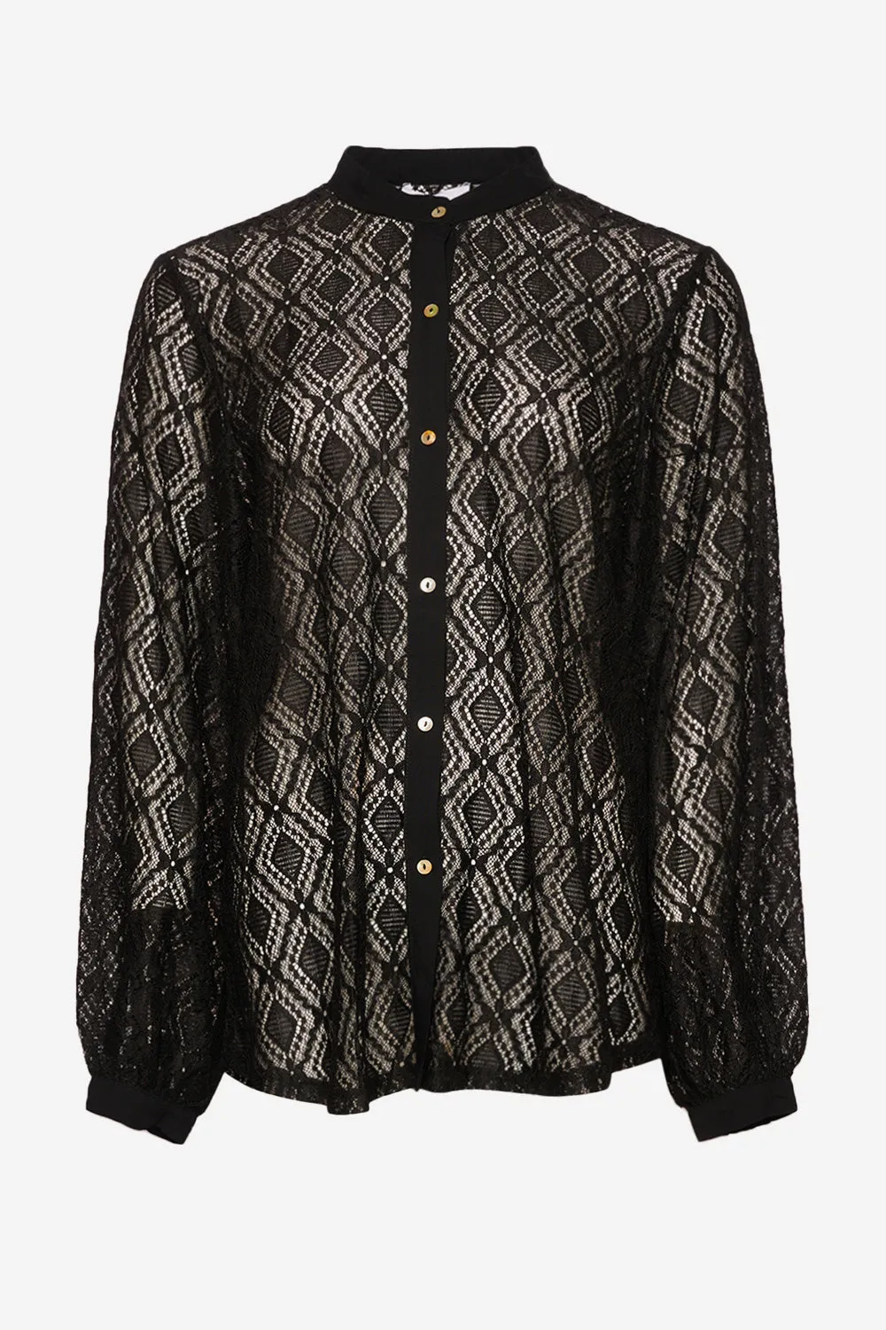 Texas Lace Shirt Black sold by Noella Fashion
