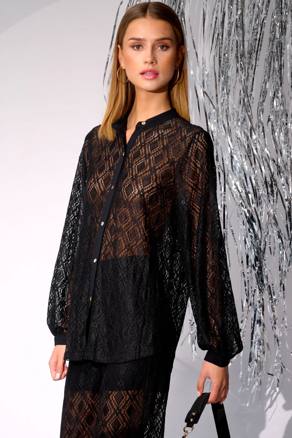 Texas Lace Shirt Black sold by Noella Fashion product image thumbnail 2