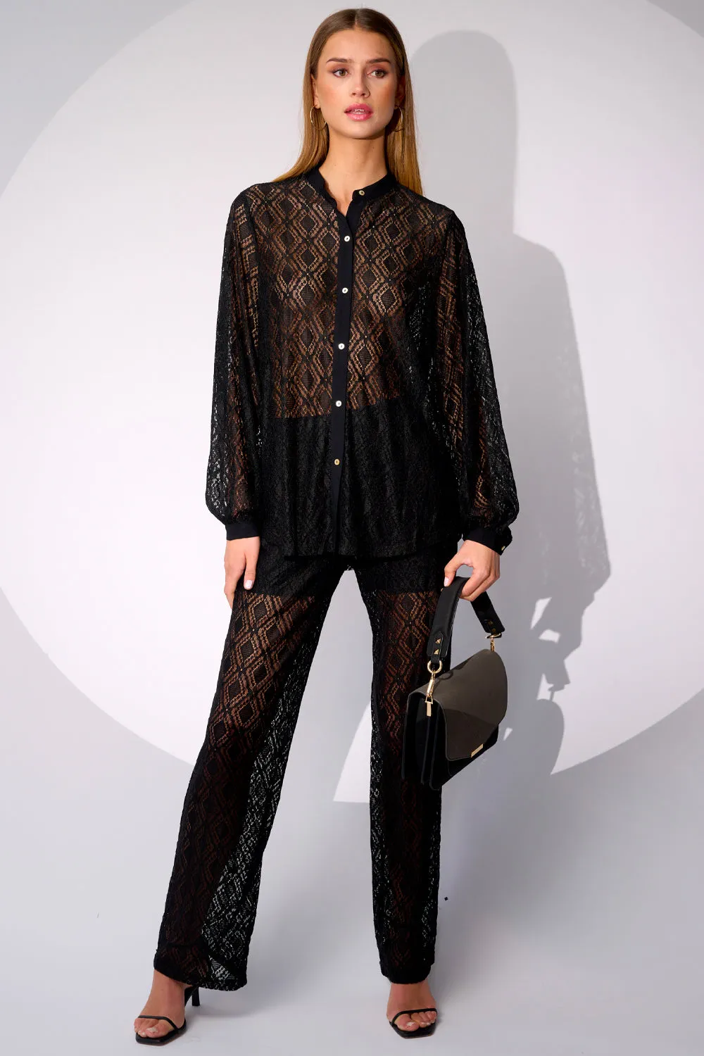 Texas Lace Shirt Black sold by Noella Fashion product image thumbnail 3