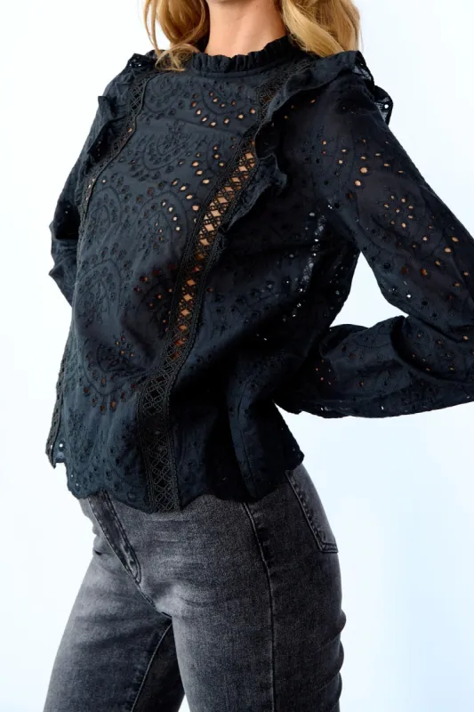 Sus Blouse Black sold by Noella Fashion