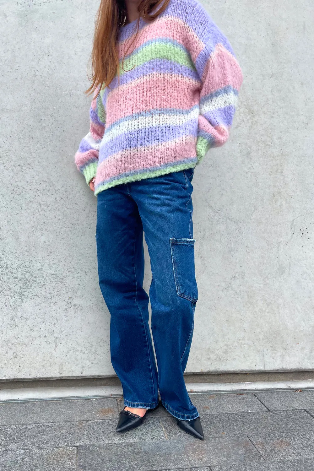 Rory Cargo Jeans Dark Blue Washed sold by Noella Fashion product image thumbnail 2