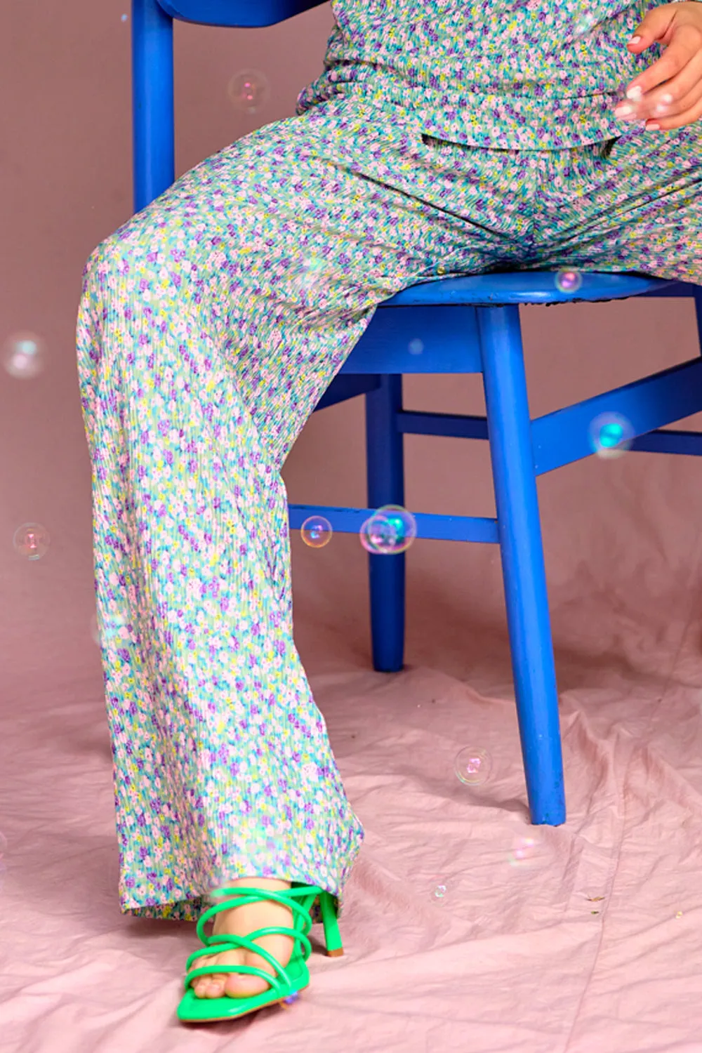 Loan Pants Green mix flower sold by Noella Fashion product image thumbnail 2