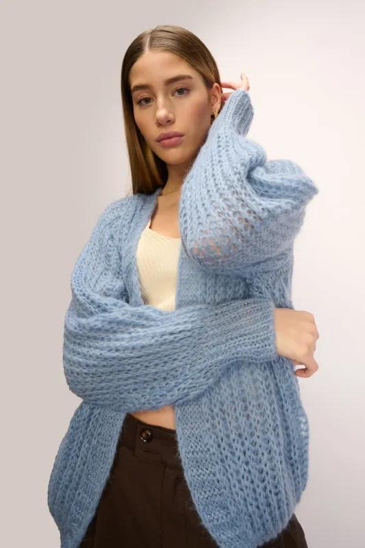 Joseph Knit Cardigan Dusty Blue sold by Noella Fashion